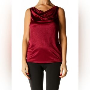 Banana republic red solid chic top